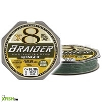 Konger Braider X8 Olive Green Fonott Zsinór 150m 0,16mm 18,8Kg