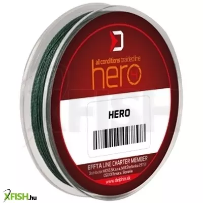 Fin Hero 4 Szálas Fonott Előke Zsinór 10m 0,40mm 30,1kg Zöld