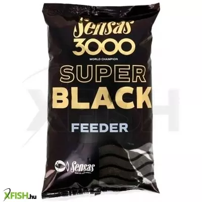 Sensas 3000 Super Black Etetőanyag 1 Kg Feeder