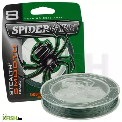 SpiderWire Stealth Smooth Filler Spools Mikrokristályos Polimerréteg bevonatú Fonott Pergető Zsinór 150m Sötétzöld 34.3kg | 75lb | 0.30mm