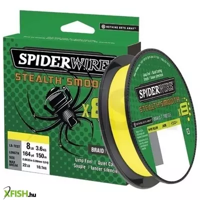 SpiderWire Stealth Smooth8 Filler Spools Mikrokristályos Polimerréteg bevonatú Fonott Pergető Zsinór 300m Sötétzöld 6.0kg | 13lb | 0.07mm 1lb
