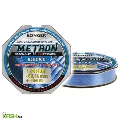 Konger Metron Specialist Pro Blue Ice Monofil Előkezsinór 50m 0,12mm 2,6Kg