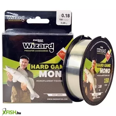 Wizard Hard Game Monofil Rablóhalas Zsinór 150m 0.18mm 3.6Kg