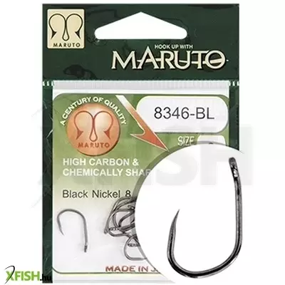 Maruto Horog 8346Bl T.D.E.10° Barbless Hc Forged Black Nickel 12