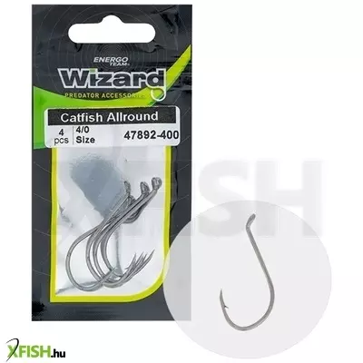 Wizard Catfish Allround Harcsázó Horog 2/0 4 db/csomag