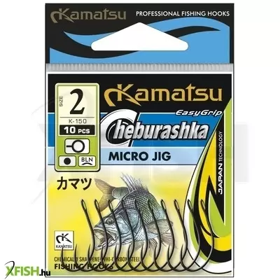 Kamatsu Cheburashka K-150 Micro Jig Füles Rablóhalas Horog 4 Blnr 10 Db/csomag