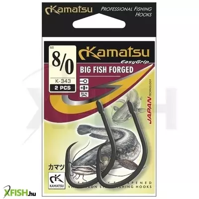 Kamatsu Big Fish Forged Harcsázó Horog 10/0 Blnr 2 db/csomag