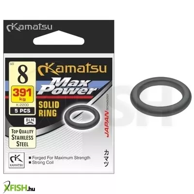 Kamatsu Solid Ring Max Power Szürke Karika 8mm 391Kg 5db/csomag