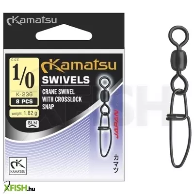 Kamatsu Crane Swivel With Crosslock Snap Forgós Kapocs 3.0-ás 5db/csomag