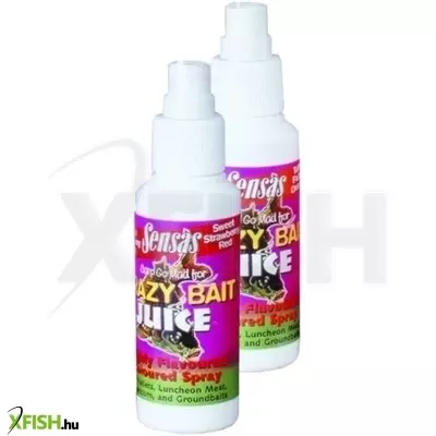 Sensas Crazy Bait Juice Csali Spray 75Ml Red Strawberry Eper