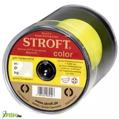 Stroft Color Monofil Zsinór Fluoreszkáló Sárga 1000M 0,22Mm/4,7Kg