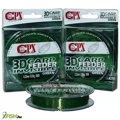 Cpx 3d Carp Monofil Feeder zsinór 0,20mm 300m 5,6kg Zöld