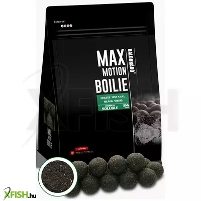 Haldorádó Max Motion Boilie Premium Soluble 24 Mm - Fekete Tintahal bojli 800g