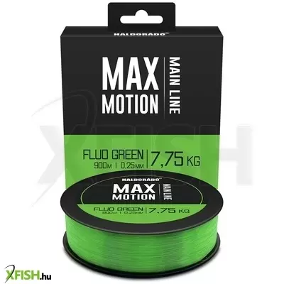 Haldorádó Max Motion Fluo Green 0,25 Mm / 900 M - 7,75 Kg pontyozó zsinór