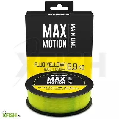 Haldorádó Max Motion Fluo Yellow 0,30 Mm / 800 M - 9,9 Kg pontyozó zsinór