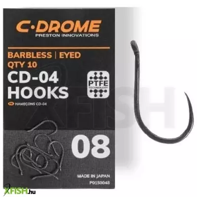 Preston C-Drome Hook - Cd-4 (P0150048) Feeder Horog 14-Es