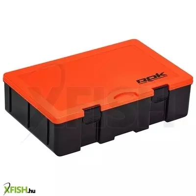Rok Fishing Szerelékes doboz Box380xl 35,5x23x9 cm Fekete-Narancssárga