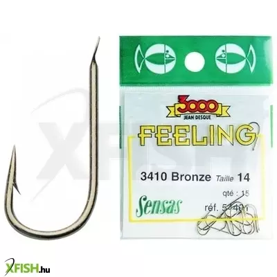 Sensas Feeling 3410 Bronze Match Feeder Horog 24-es 15db/csomag
