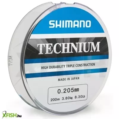 Shimano Line Technium Monofil Zsinór Szürke 200m 0.305mm 8,5Kg