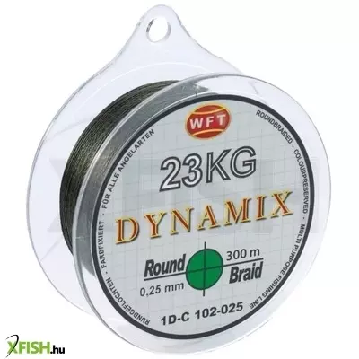Wft Round Dynamix Grün Fonott zsinór 0,10 mm 10 Kg 300 M