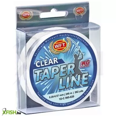 Wft Taper Line felvastagodó főzsinór 0,26-0,57 Clear 240m