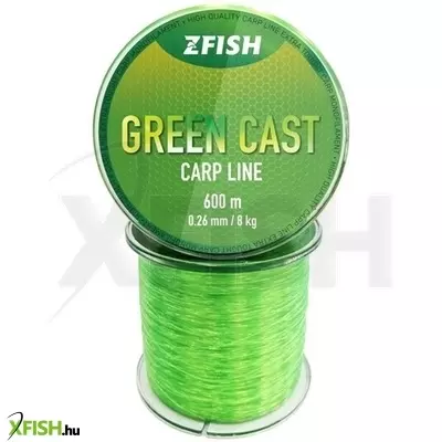 Zfish Green Cast Carp Line Monofil pontyozó zsinór zöld 600m 0,34 mm 14 kg
