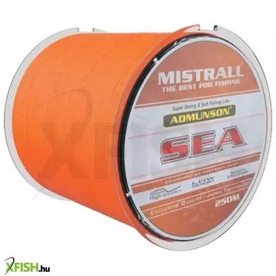 Mistrall Admunson Sea Orange Monofil harcsázó zsinór Narancssárga 250 m 0,60 mm 29,10 kg