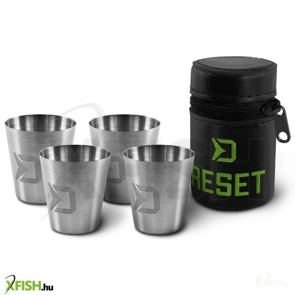 Delphin Reset 4In1 Rozsdamentes Acél Pohár Készlet 30ml
