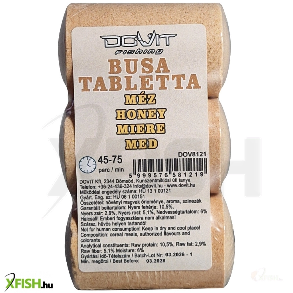 Dovit Busa Tabletta Méz 3db/csomag | Bojli csali etetőanyag