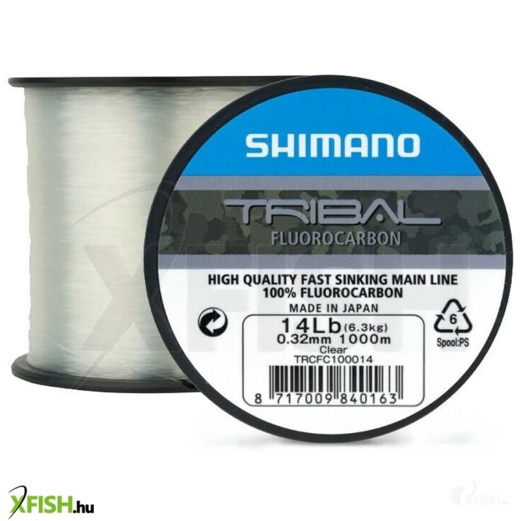 Shimano Line Tribal Carp Fluoro Monofil Zsinór Víztiszta