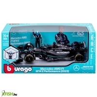 bburago 1 /24 f1 versenyautó pilótával - mercedes