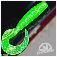 Frenetic Twister Egyfarkú | Kiszerelés: 5 Db / Csomag, Méret: 7 Cm, Szín: Sötétzöld