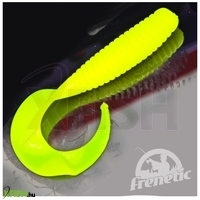 Frenetic Twister Egyfarkú | Kiszerelés: 5 Db / Csomag, Méret: 7 Cm, Szín: Fluo Sárga