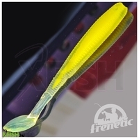 Frenetic Twister Halfarkú | Kiszerelés: 5 Db / Csomag, Méret: 7,5 Cm, Szín: Sárga / Áttetsző