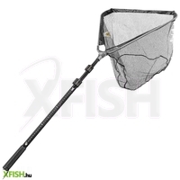 Frenetic Teleszkópos Gyorszáras Gumis Merítő | Fejméret: 70 X 70 Cm, Hossz: 270 Cm, Szín: Fekete Gumirozott Háló, Tagszám: 3