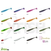Delphin Zandera Uvs Gumihal Vegyes Színek 12cm 5db/csomag