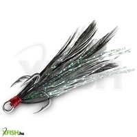 Delphin B!Rd Hook Triple Műcsali Fekete Tollak #6 3 Db/csomag