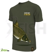 Delphin Catch Me Amur Horgász Póló Zöld Xl