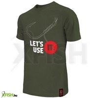 Delphin Use It Horgász Póló Zöld Xl