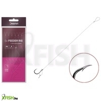 Delphin Flr D-Rig Előkötött Horog 8cm 0.22mm 6-os 7mm Csalitüske 6db/csomag