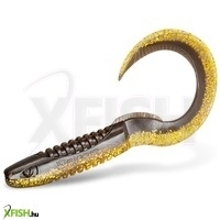Delphin Gumihal Twistax Eeltail Uvs Mud Gold 15cm 5db/csomag