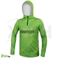 Delphin Uv Armor 50+ Kapucnis Hosszúujjú Póló Zöld S