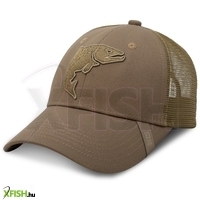 Delphin Outline Trout Trucker Baseball Horgász Sapka