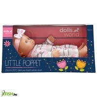 dolls world baba, 25 cm fürdethető