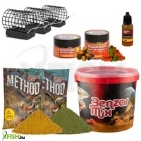 Benzar Mix Attraktív Hallisztes Finomságok Pontyoknak Ajándék Kosárral