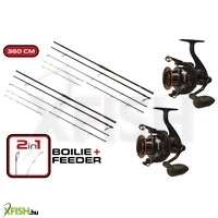 Carp Expert Max2 Dupla Bojlis Feeder Horgász Szett Orsóval 360cm 
