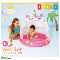 intex bébi medence árnyékolóval egyszarvú 1. 02mx1. 02m