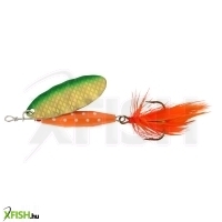 Abu Garcia Reflex Red Körforgó villantó 45mm 7g Gold/Green Flash