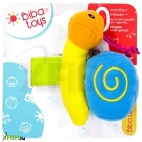 biba toys tépőzáras csörgő csiga