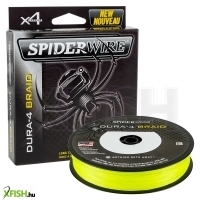 SpiderWire Dura 4 Filler Spools 4 Szálból szőtt Fonott Pergető Zsinór 300m Sárga 23.2kg | 0.25mm
